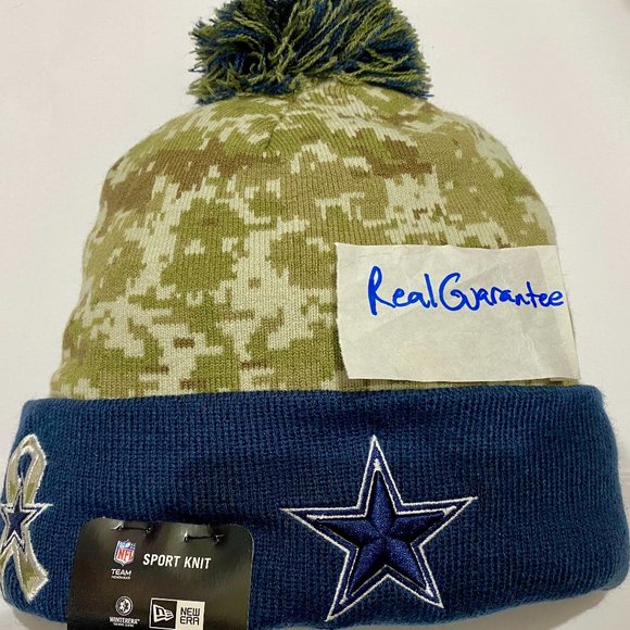 New Era Other - Nwt RARE 100% New Era 2015 Dallas Cowboys Salute To Service Knit Hat NFL Sport